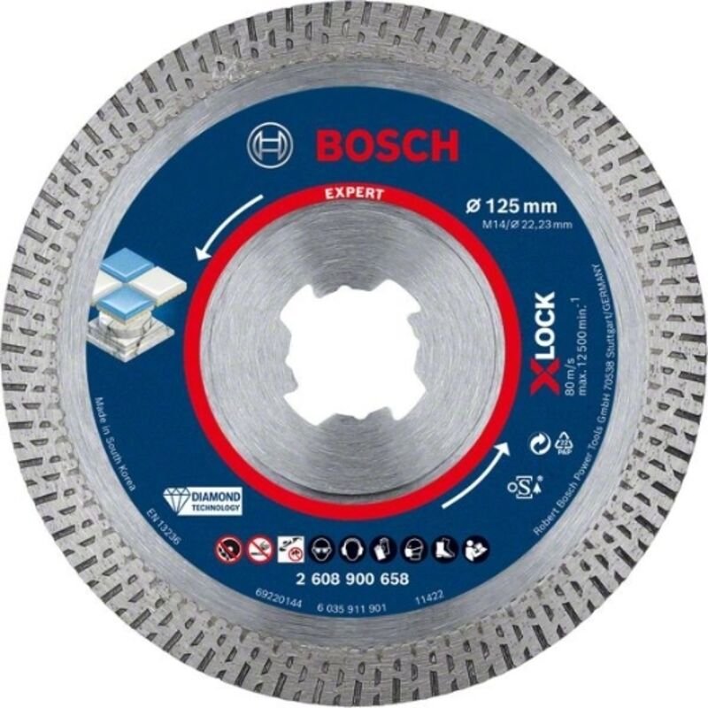 Bosch - Professional x-lock dia ts HardC 125x22.23x1.6x10 exp (2608900658)