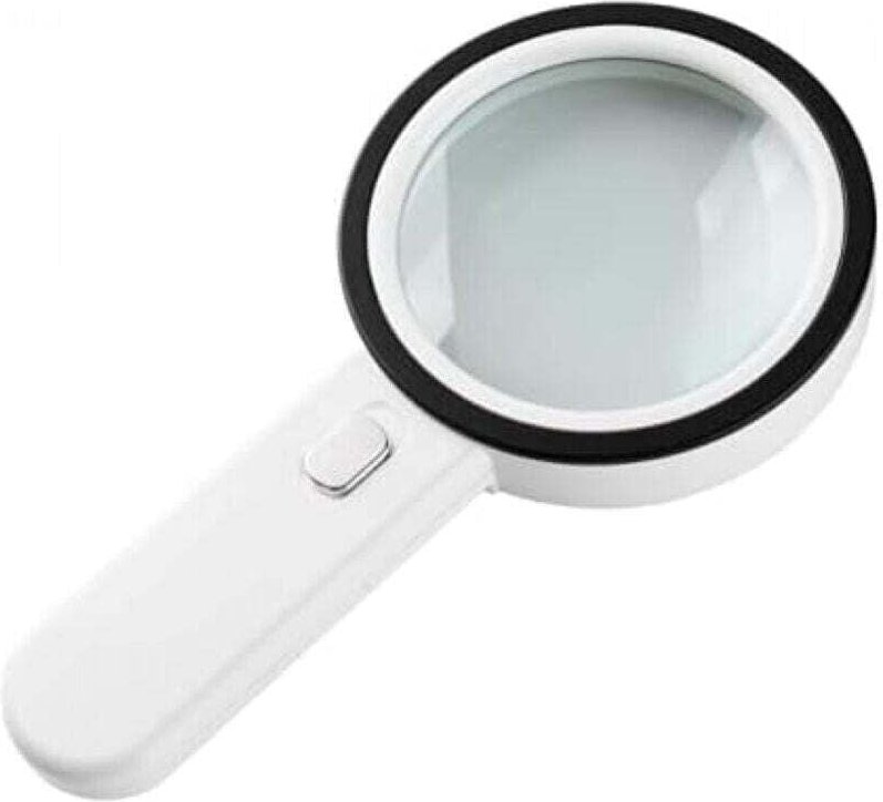 Leselupe, XU, 12-LED-Lupe, 30-fache Vergrößerung, große beleuchtete Lupe für Juweliere, Uhrmacher und Kunsthandwerker - ...