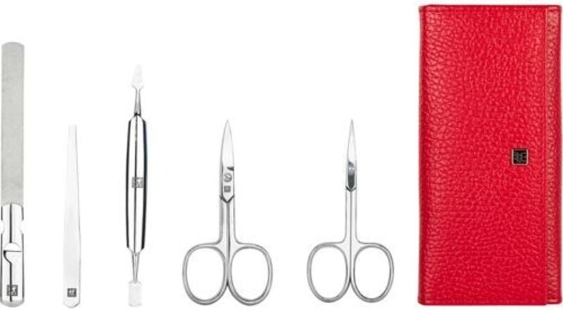 Zwilling Maniküre Pediküre Set 5tlg. mit Nagelschere, Leder