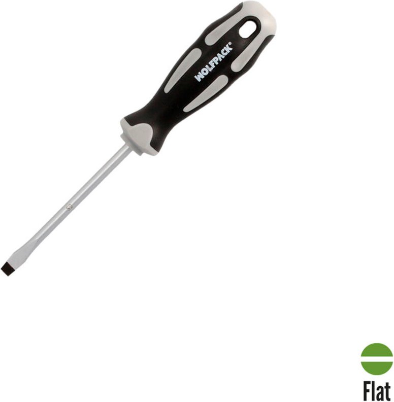 S2-Stahl-geprägter Flachschraubendreher – 1,2 x ø 6,5 x 100 mm