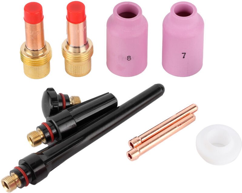 Schweißdüse, Kupfer- und Keramikspitze für Brenner 17/18/26, Reparaturwerkzeugsatz.