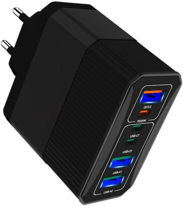 Msonic MY6646K PD/QC 3.0 3xUSB-C und 3xUSB-Wandladegerät