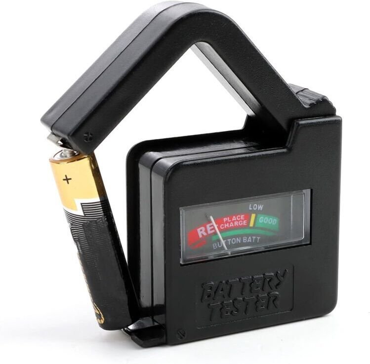 BT860 Universeller digitaler Batterietester, kompatibel mit AA-, AAA-, C-, D-, 9V- und Knopfzellenbatterien, präzise ana...