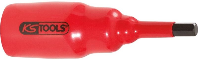 3/8" Bit-Stecknuss mit Schutzisolierung für Innensechskant-Schrauben, kurz, 5mm