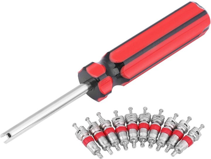 Reifenventil-Reparaturwerkzeug, Einzelkopf-Reifenventil-Entferner für Motorrad, LKW, Auto