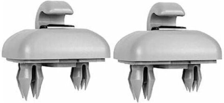 2-teiliger Sonnenblendenclip, Sonnenblendenhaken für Audi A1, A3, A4, A5, Q3, Q5 (8E0, 857, 562), A7, B6, B7, B8, S4, S5...