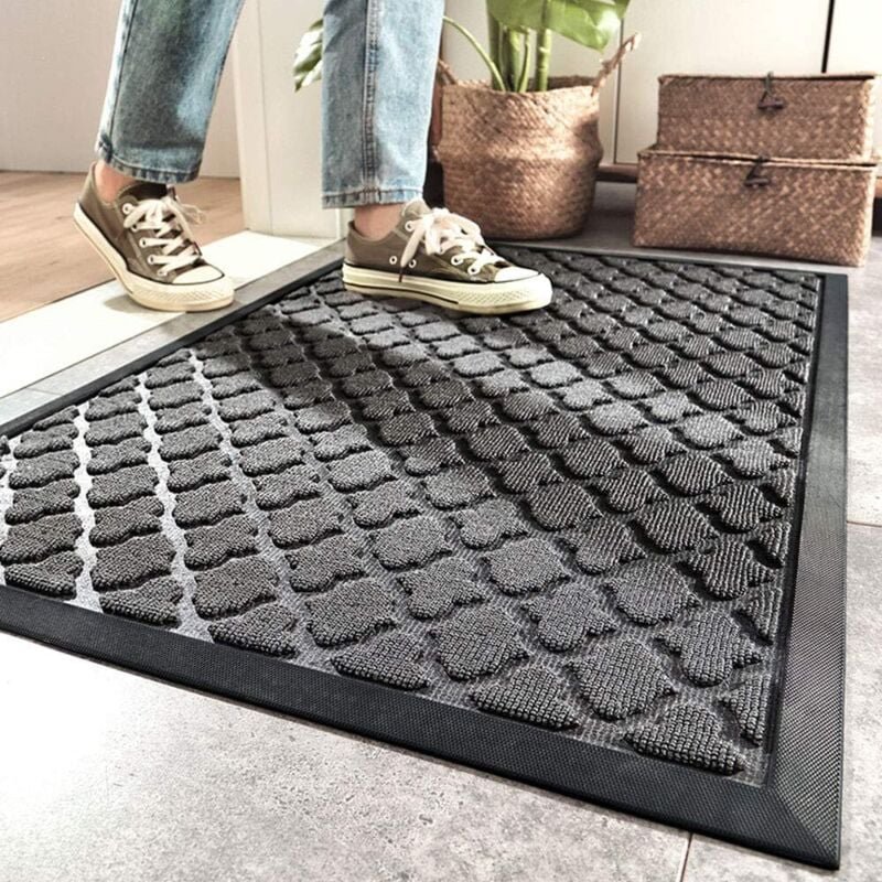 Fußmatte für den Außenbereich, 90 x 60 cm, waschbar, für den Innenbereich, Fußmatte für den Außenbereich, Fußmatte für d...