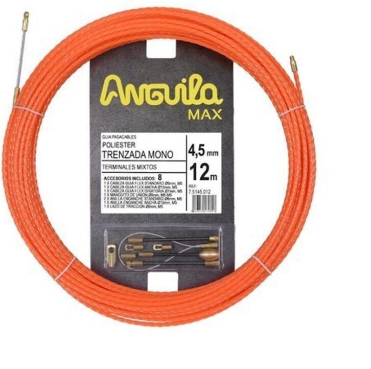 Aal 75145012 Anguila max Polyestergeflecht Durchmesser 4,5 mm 12 Meter