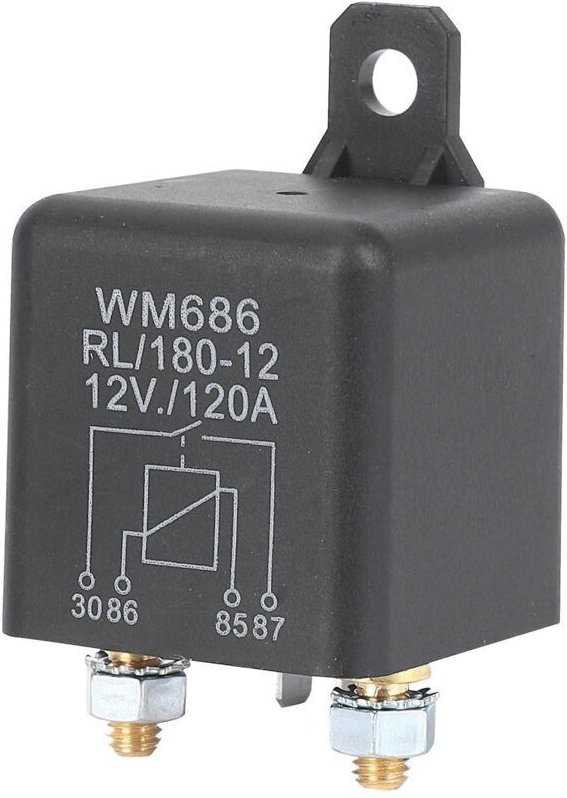 DC 12V Batterierelais Trennrelais 12V/120A Laderelais für Pkw und Lkw (12V/120A)