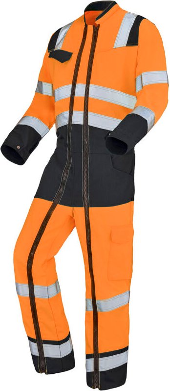Kombination 2 Zip Fluo Safe Xp Orange Fluo/grau Charcoal L - Fr(48-50)