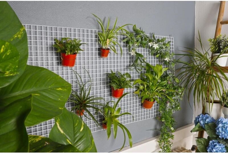 Feststehendes Rankgitter, gerade, B 60 x H 120 x T 0,5 cm IDEAL GARDEN