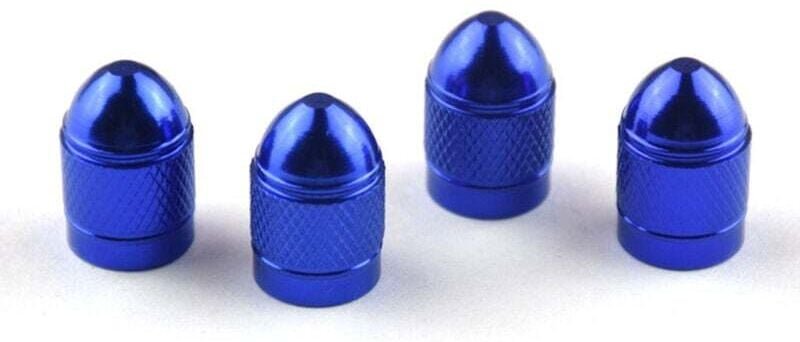 Ventilkappe für Autoreifen, elastische Ventilkappe aus Aluminiumlegierung, Autoventil 5 (blau)