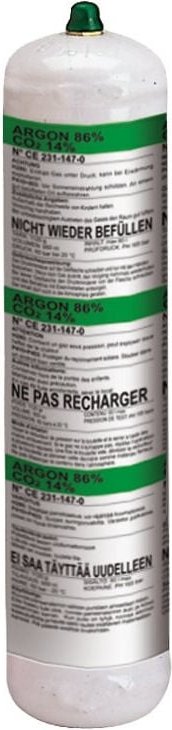 Argon/CO2-Gasnachfüllflasche 1L Einwegflasche - Telwin