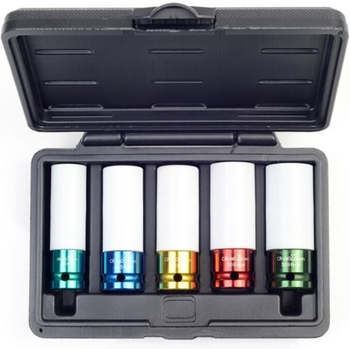 Alufelgen Nuss-Set SW 15 17 19 21 22 farbcodiert