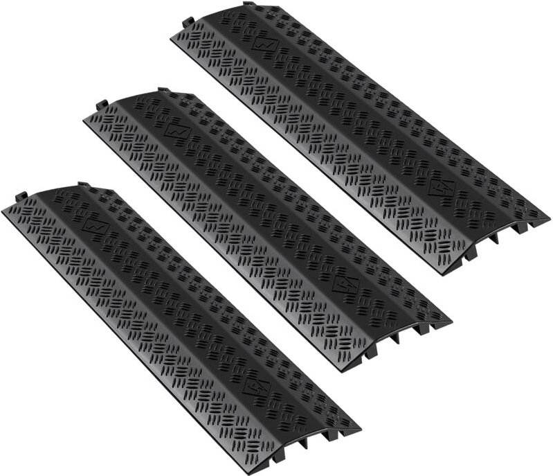 Mophorn 975 mm Kabelbrücke, 7938 kg Achslast, Robuster Überfahrschutz aus PP, Stolperschutz und Bodenabdeckung, geeignet...