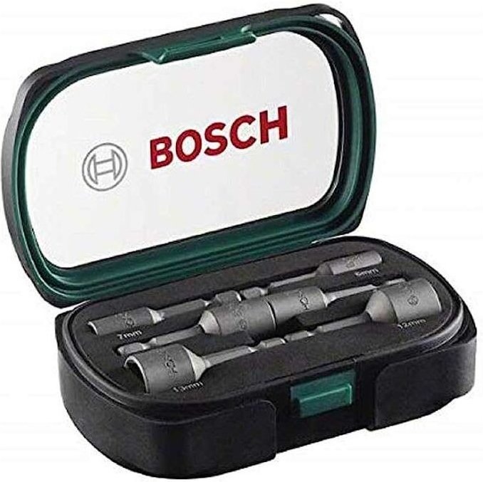 Bosch 6tlg.Steckschlüssel Set (1/4 Zoll Sechskantschaft, Ø 6-13 mm, Zubehör Bohrschrauber)