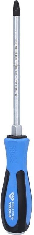 Brilliant Tools - Schraubendreher Kreuzschlitz mit Schlagkappe, PH3 x 150 mm