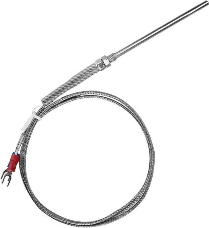 Temperaturfühlerdraht für Thermoelement Typ K mit M8-Gewinde, 50 mm Sonde, 0-400 °C (1 m)