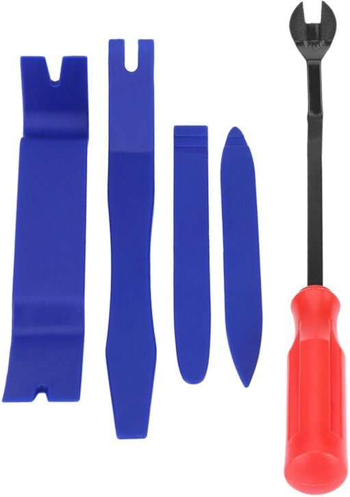 Radioausbauwerkzeug, 5-teiliges Autoradio-Türverkleidungs-Einbauwerkzeug-Set aus Hartplastik