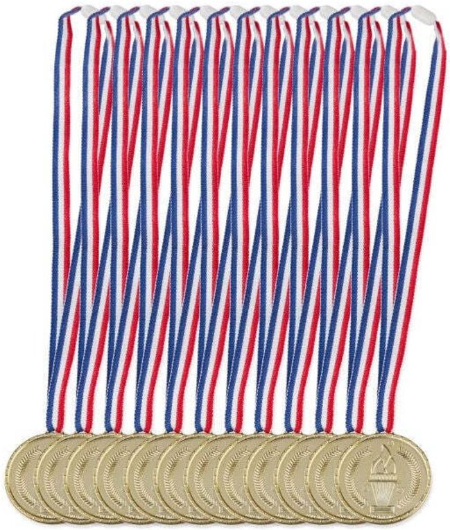 Goldmedaillen fur kinder 12er set