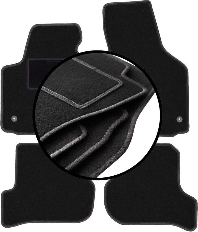 Veloursmatten-Satz für: Seat Leon II Schrägheck (2005-2012)