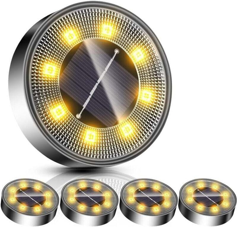 Vtizikl 5 lampes solaires d'extérieur, lampes solaires de jardin au sol étanches, lumières de décoration de pelouse adap...