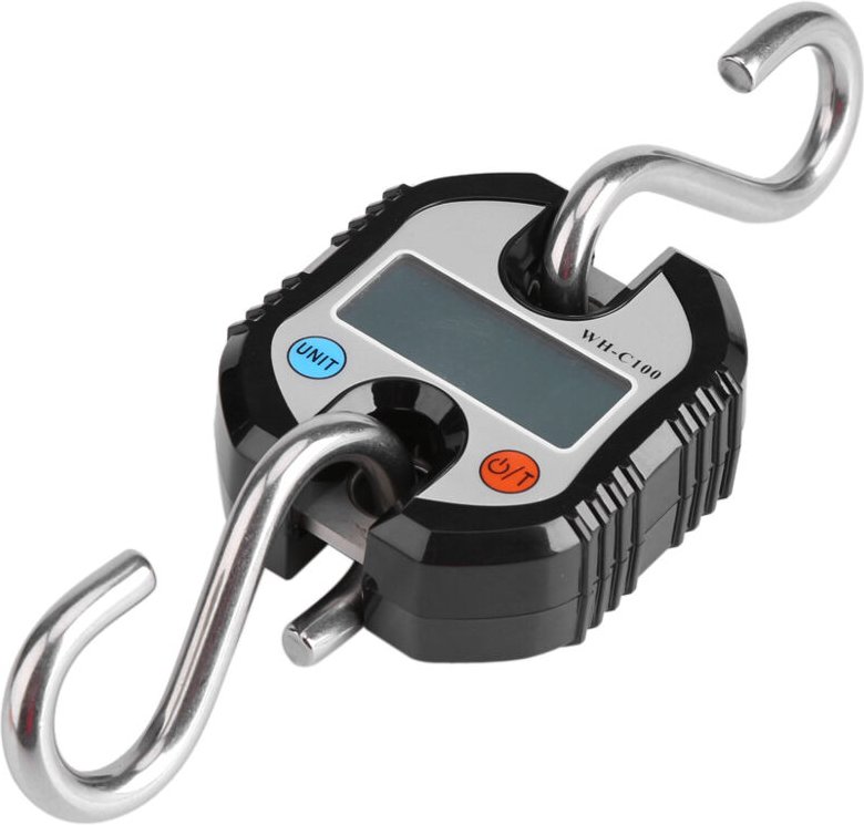 Eosnow Weiheng tragbares Kran LCD Digital Electronic Haken Hanging Scalen Loop Waage Balance Schwarz schwarz