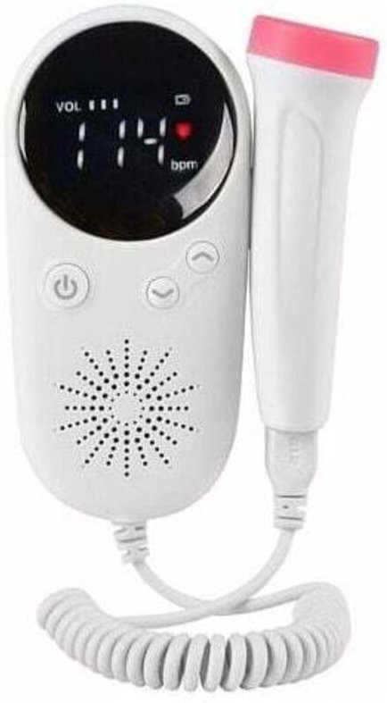 Doppler-Ultraschallgerät für den Haushalt, zur Überwachung der fetalen Herzfrequenz, mit LCD-Display, Fötuszähler, Sprac...