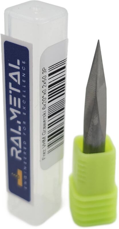 Vollhartmetall-Gravierfräser 6 x 20° x 50 x 0,2 mm 3P