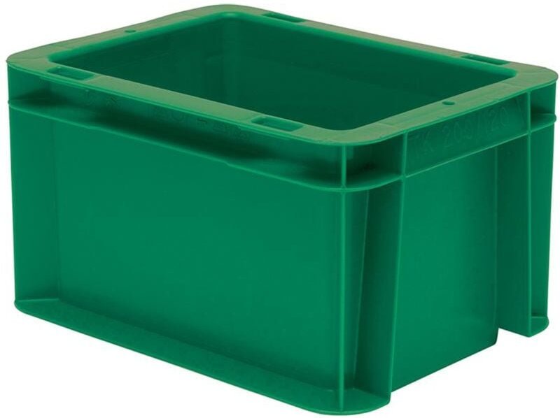 Transport-Stapelkasten 200x150x120 mm grün geschlossen