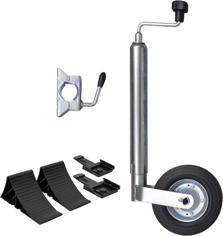 Stützrad 48 mm mit 1 Klemme und Unterlegkeilen Vidaxl