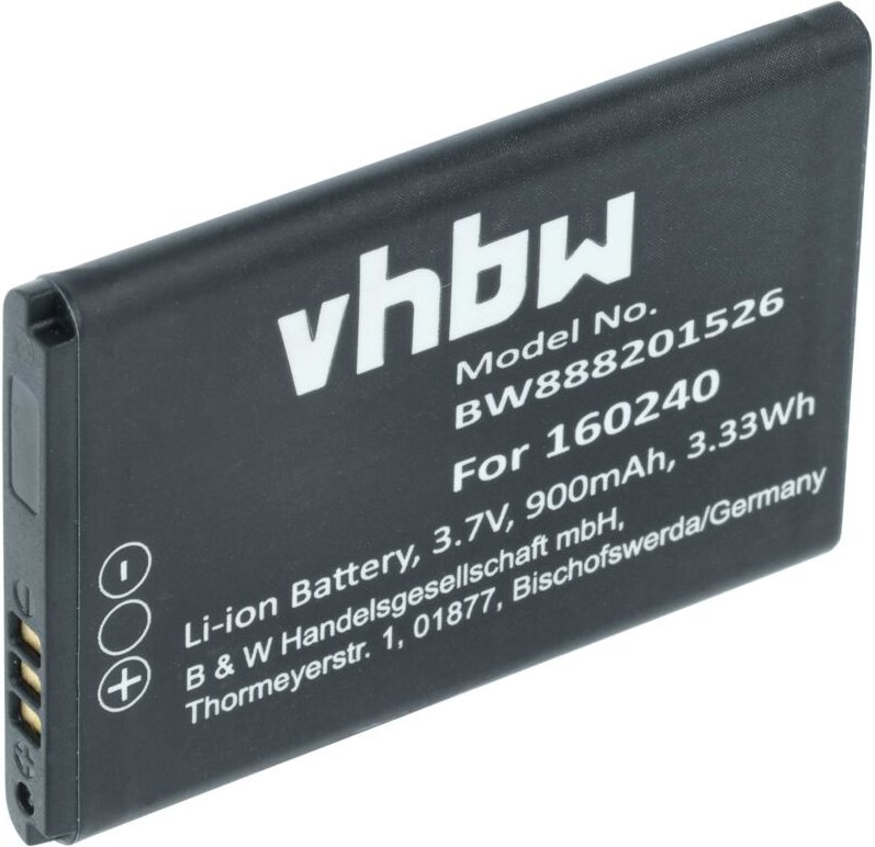 Vhbw - 1x Akku Ersatz für Steelseries 160240 für Wireless Headset Kopfhörer (900 mAh, 3,7 v, Li-Ion)