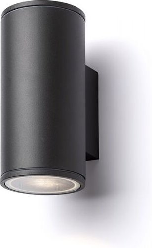 Rendl Light - Zylindrische Wandleuchte lizzi ii anthrazitgrau 230V GU10 2x35W IP54