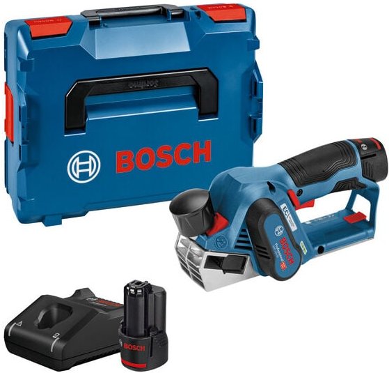 Bosch Professional - Bosch Akku-Hobel gho 12V-20 mit 2x 3,0 Ah Akkus + Ladegerät in L-Boxx Gr. 2