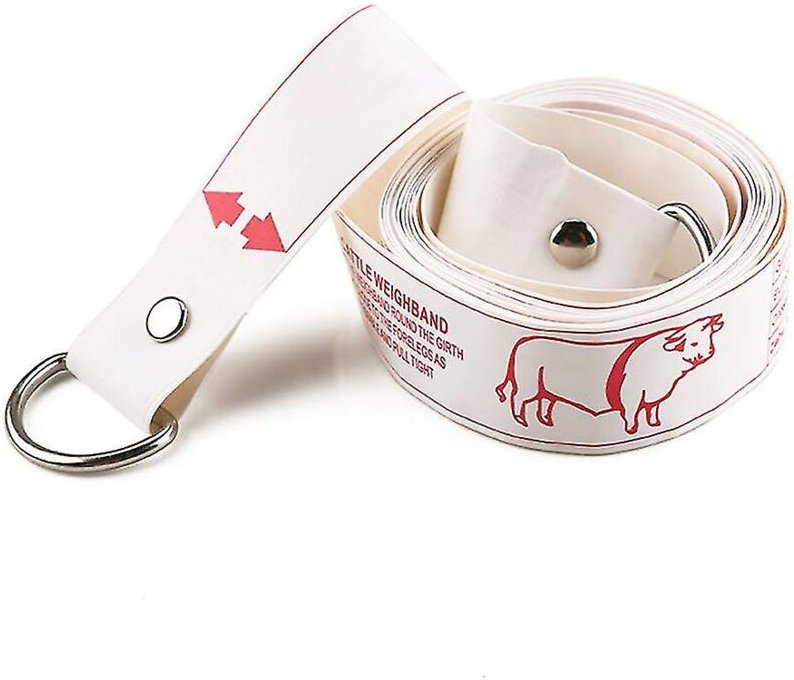BEBUSINGOTO Professionelles Maßband zur Messung von Gewicht (kg) und Größe (cm) von Nutztieren