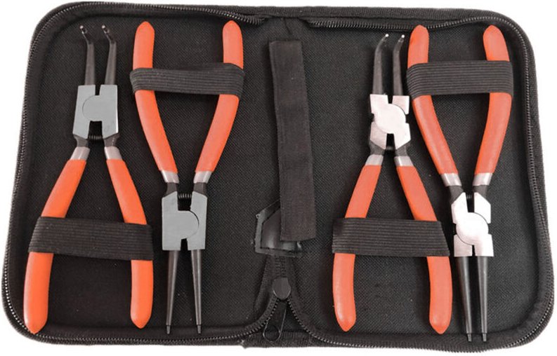 RETAIT DE LA RONNEMENTS, 4PCS CIRCLIP PLIDES SET SET EXTERNAL RING BIED KIT WITH PORTABLE Report SAG