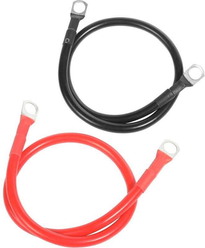 12V 5AWG Autobatteriekabel, 16 mm² Kabel, Starthilfekabel für LKW, PKW, Motorrad, Wohnmobil