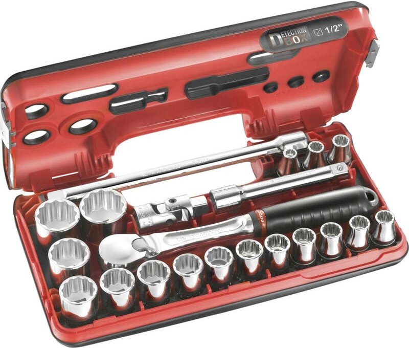 Facom Steckschlüsselsatz metrisch 1/2" (12.5 mm) 21teilig SL.DBOX112PB