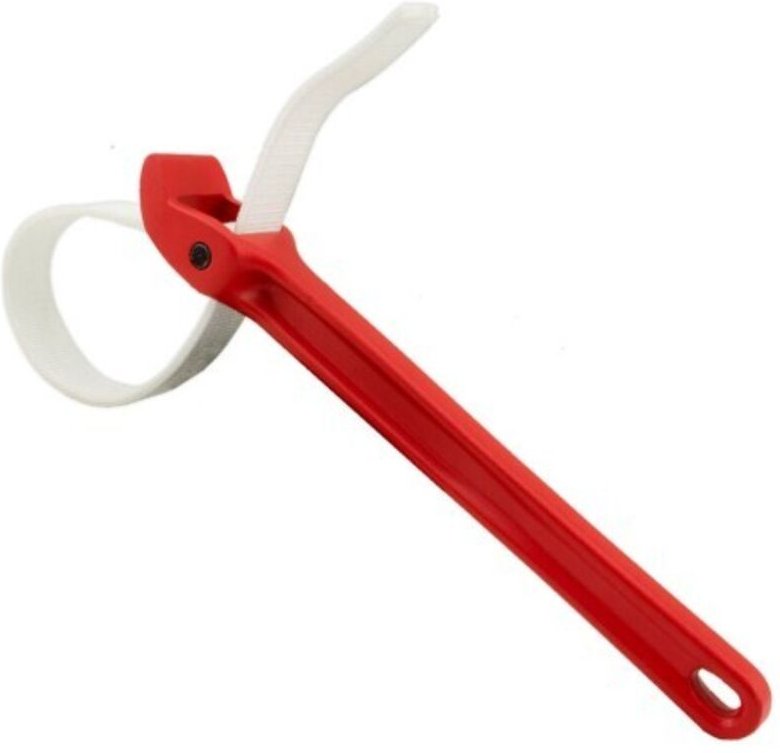 450 mm Bandschlüssel mit Griff aus Zink- und Aluminiumlegierung, Nylon, 12 cm - BRAND