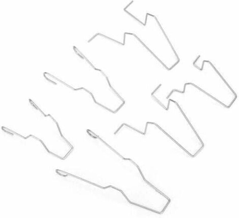 6 STÜCKS Scheinwerfer-Haltefederklemme, Stahl Scheinwerfer Abblendlicht Scheinwerferlampe Haltefeder Clip Klemme 5ZHSFUL...