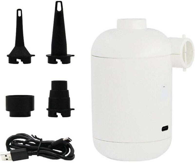 Ymyny - 1 Packung Mini-Luftpumpe für Schlauchboote – Elektrische tragbare Luftmatratzenpumpe, Mini-USB-Luftpumpe, kabell...