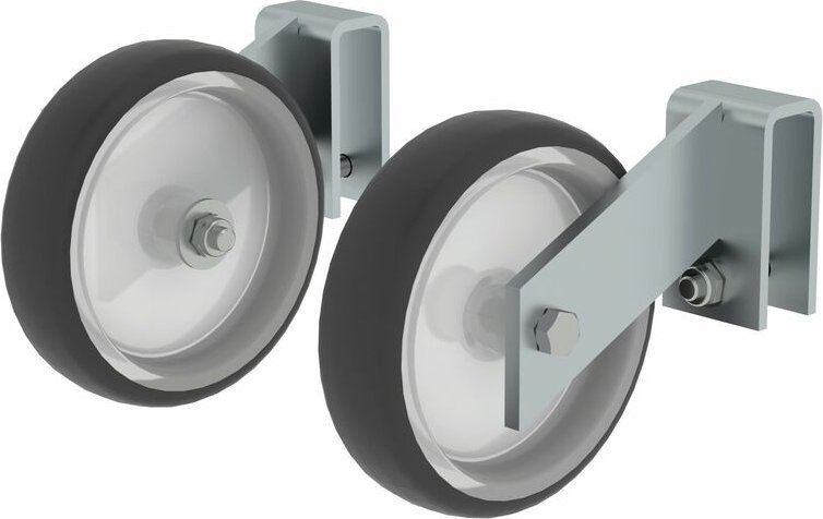 Günzburger Steigtechnik - 2x Hubrollen für Arbeitspodeste starr - 050041