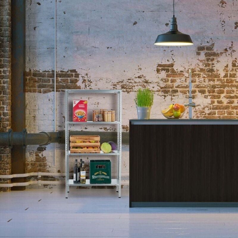 Schwerlast-Stahlregalsystem, 2er-Set, verstellbar