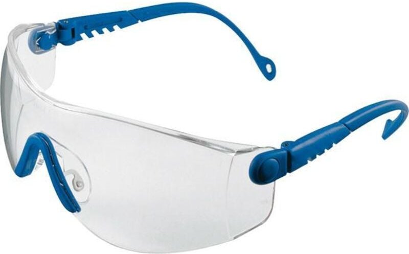 Thumbnail - Schutzbrille Op-Tema EN166 Bügel blau, Scheibe klar
