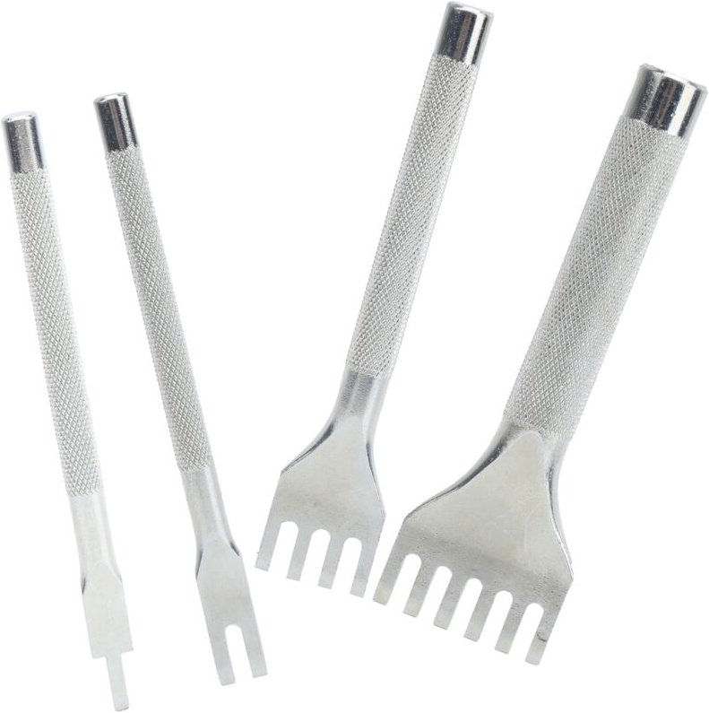 Lochzange für Leder, 1/2/4/6 Krallen zum Schnüren, Nähen, Lochen von Leder, Bastelwerkzeug, HSS-Lochzange für Lederarbei...