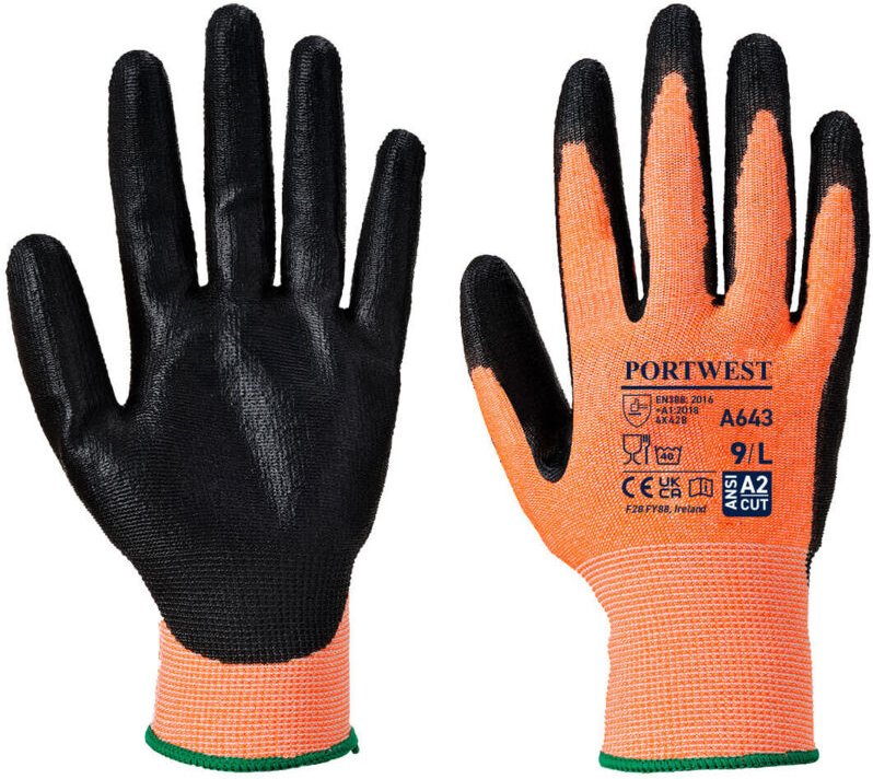 Gant Mousse Nitril Bernstein Schnittfestigkeit B Farbe: Bernstein Größe XL - Portwest