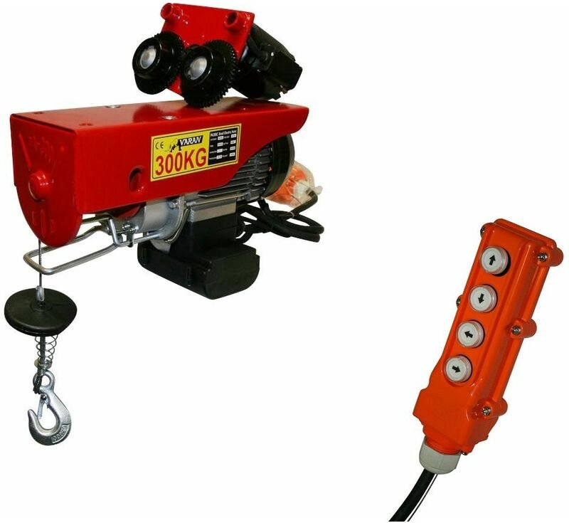 Varan Motors - var-PA300C MOBILE ELEKTRISCHE SEILWINDE HEBEZUG SEILZUG 300KG 600W INKL. FERNBEDIENUNG