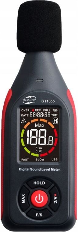 SONOMETER DEZIBELMESSGERÄT SCHALLINTENSITÄTSMESSGERÄT LAUTHEIT 30-130dB LCD-PC