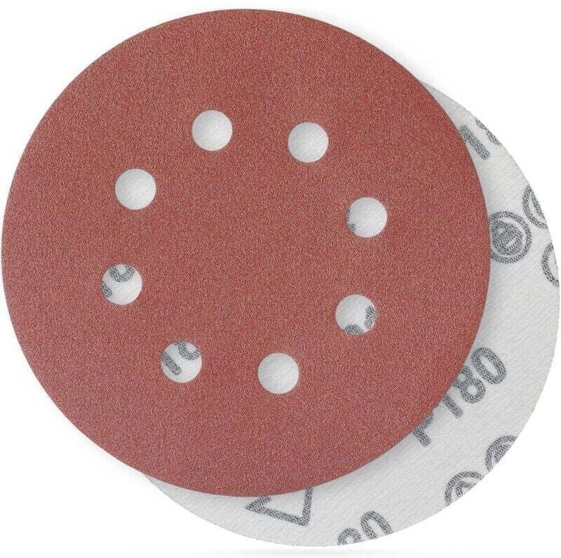 100 Schleifscheiben, Körnung 125 mm, ideal zum Schleifen, Polieren und Entrosten, HSDPS5M100,180