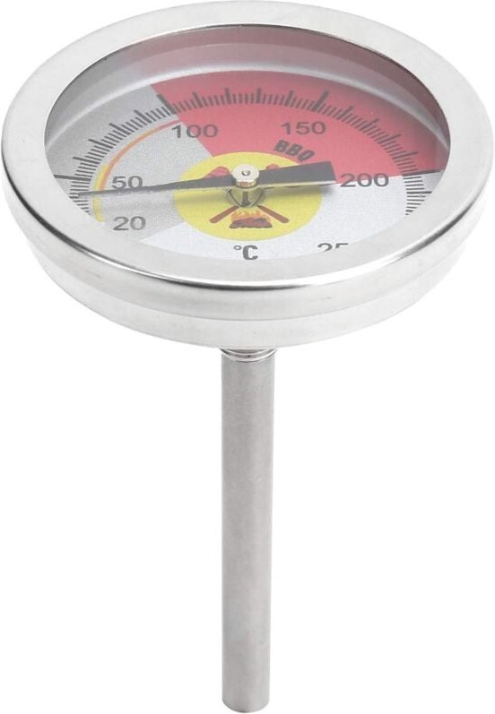 Ofenthermometer (0–250 °C), Grillthermometer, Edelstahl, Ofenzeiger, Sofortanzeige, Temperaturanzeige für Grillgerichte